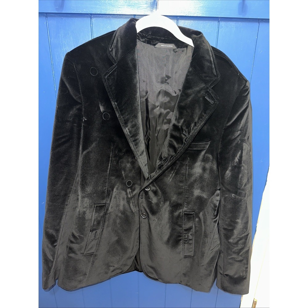 Hugo Boss HUGO Blazer Mens 46R Velvet Sport Coat‎ Lined Pockets Modern Jacket